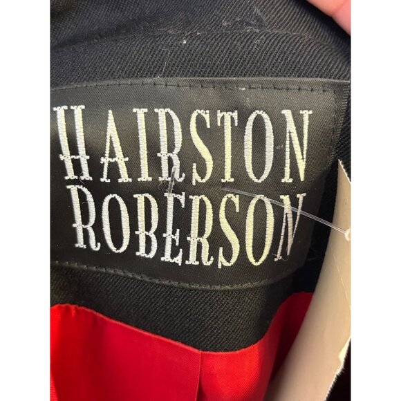 Hairston Roberson Rodeo Jacket Black Embroidered Front Button Size 12 - Picture 7 of 8